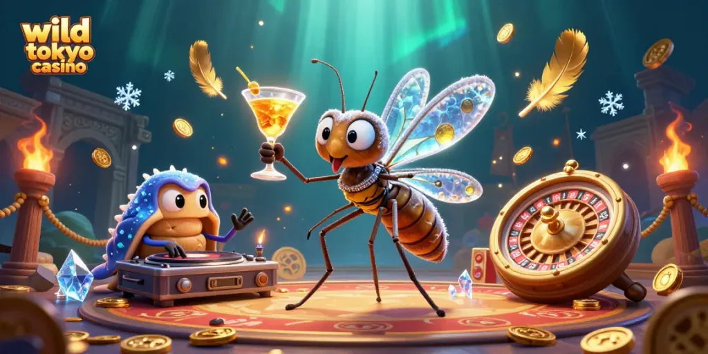 Experience the excitement of wild tokyo casino with vibrant 3D characters and rich casino elements.